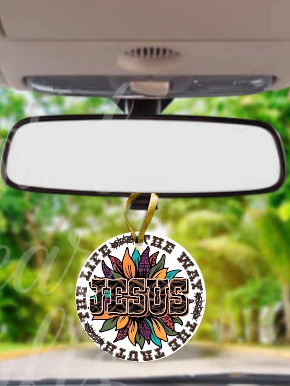 Three Jesus Air Fresheners Custom